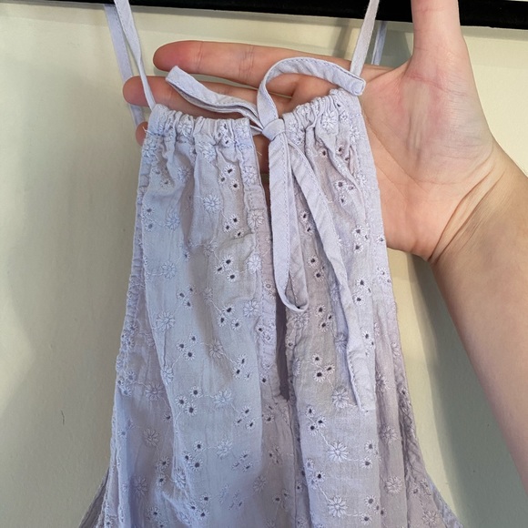 Lilac Eyelet Ruffle Top - Picture 3 of 6